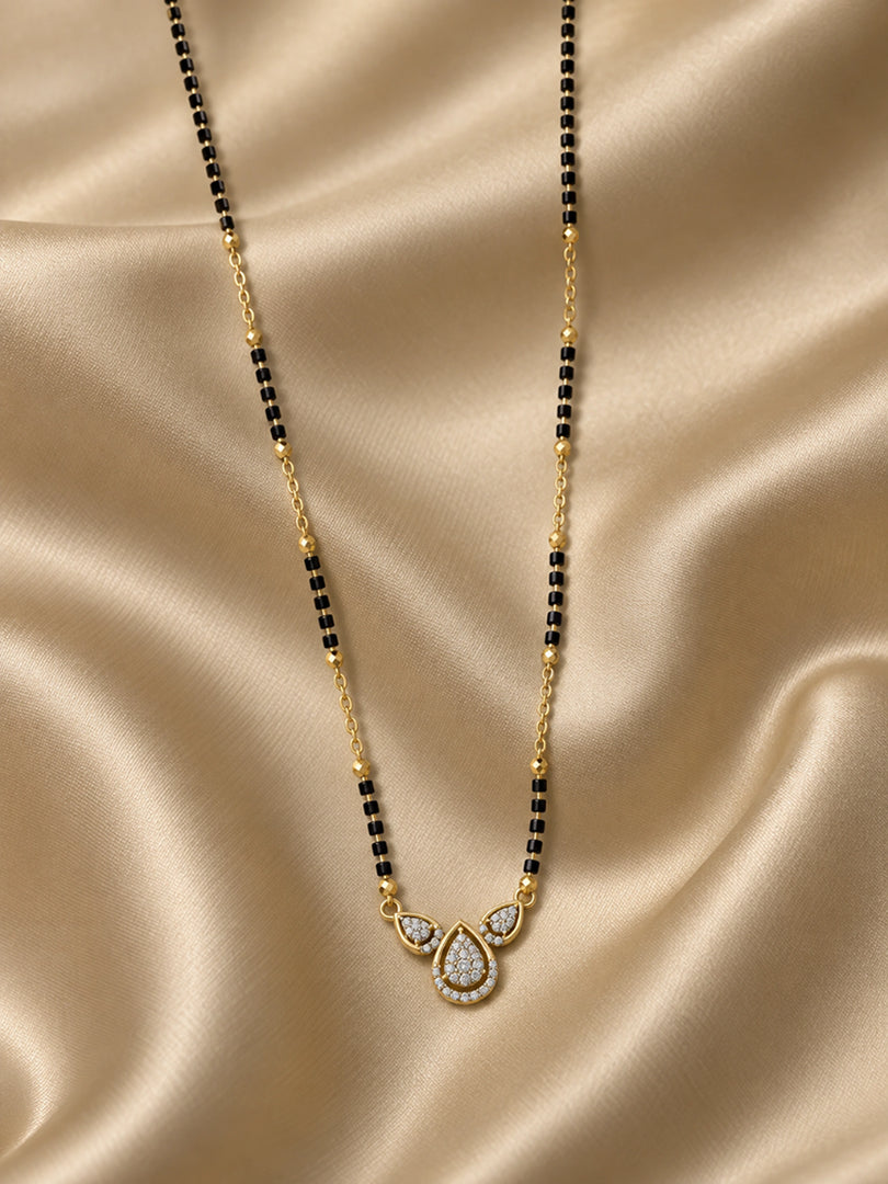 Crystal Dewdrop Mangalsutra
