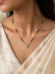 Crystal Dewdrop Mangalsutra
