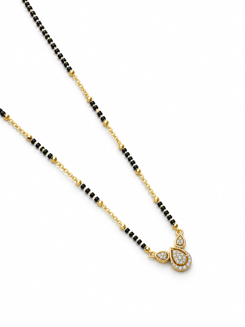 Crystal Dewdrop Mangalsutra