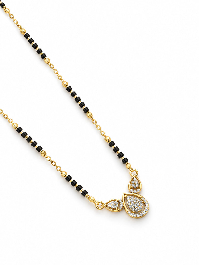 Crystal Dewdrop Mangalsutra