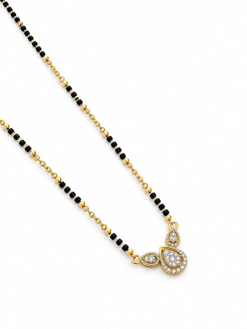 Crystal Dewdrop Mangalsutra