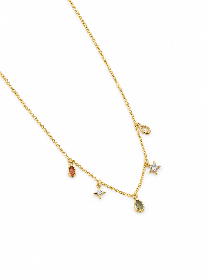Celestial Multi-Gem Station Necklace