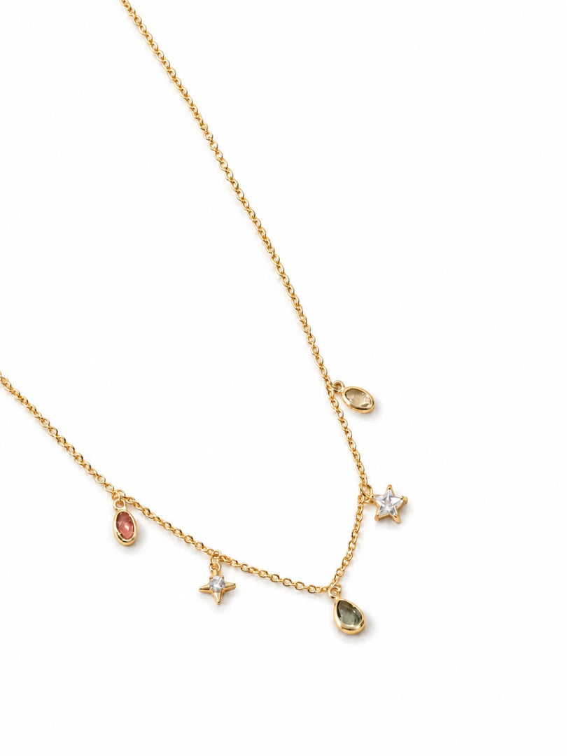 Celestial Multi-Gem Station Necklace
