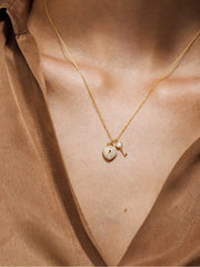 Heart Lock & Key Charm Necklace