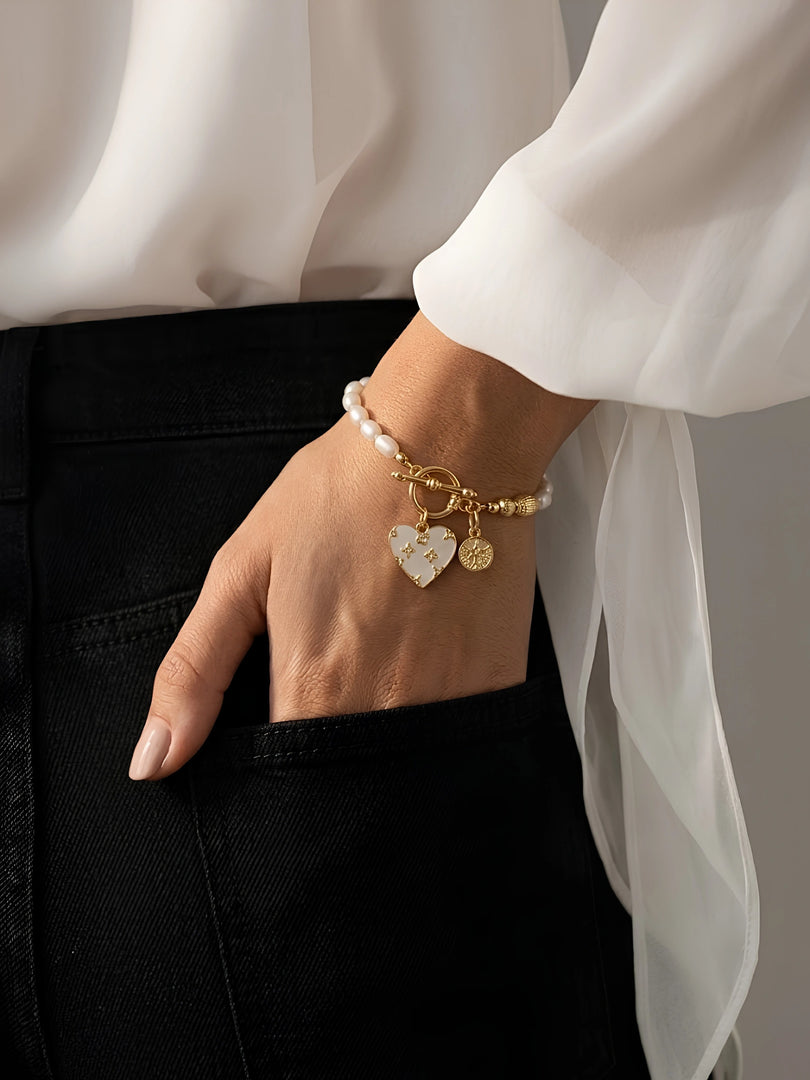 Pearl Heritage Charm Bracelet