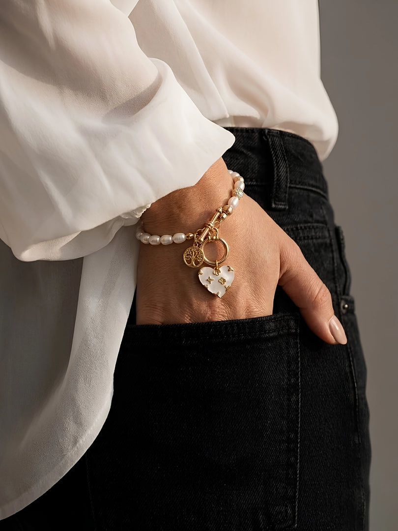 Pearl Heritage Charm Bracelet
