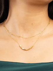 Golden Dusk Layers Necklace