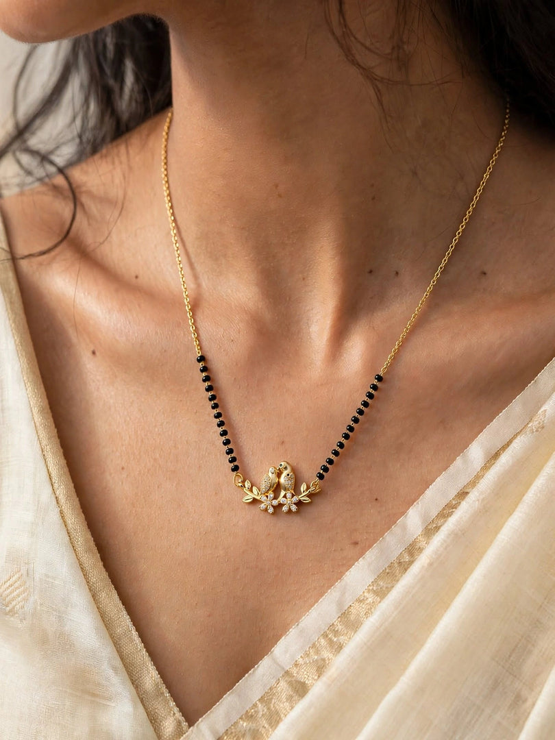 Lovebirds Blossom Mangalsutra