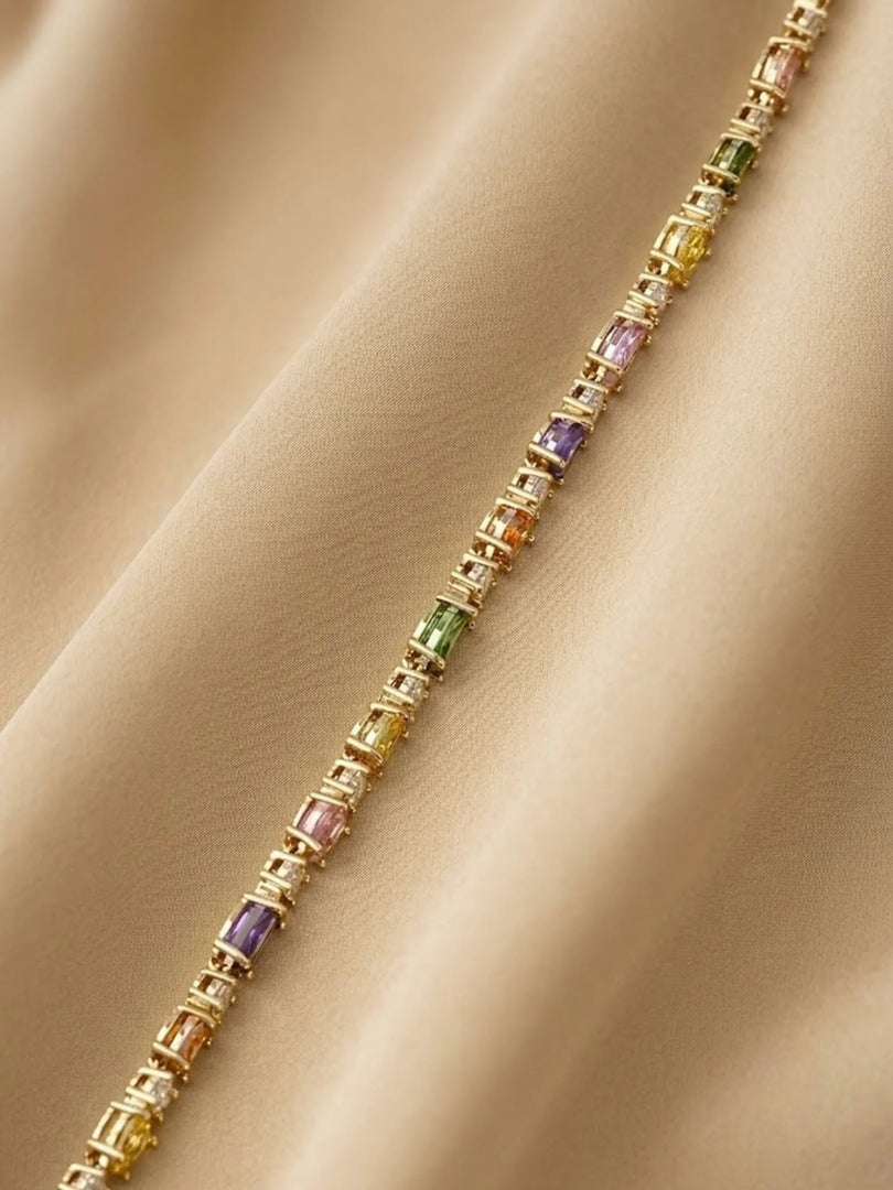Multicolour Marquise Tennis Bracelet
