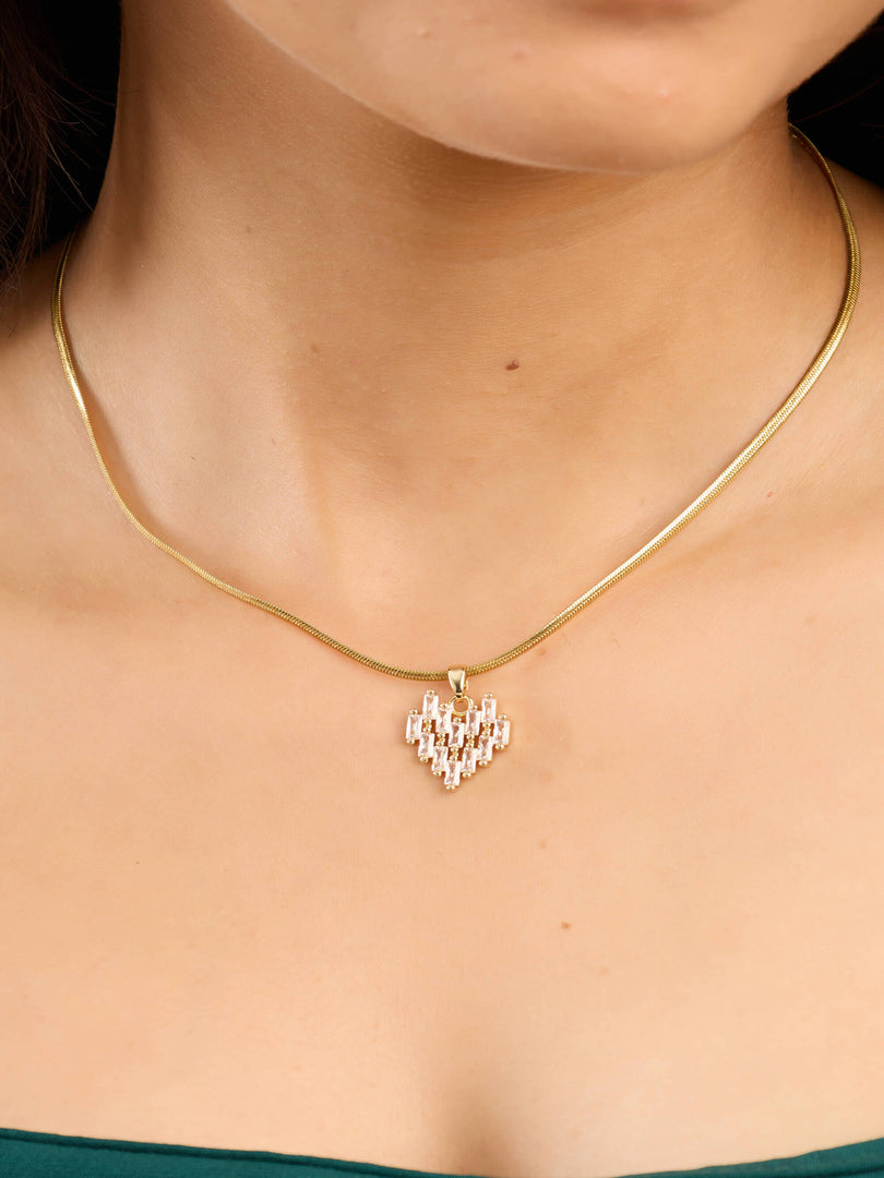 Lumière Crystal Heart Necklace