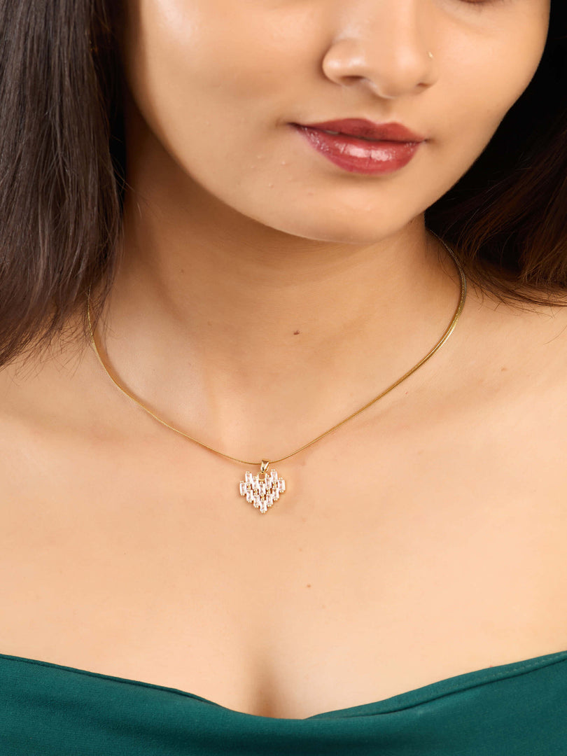 Lumière Crystal Heart Necklace