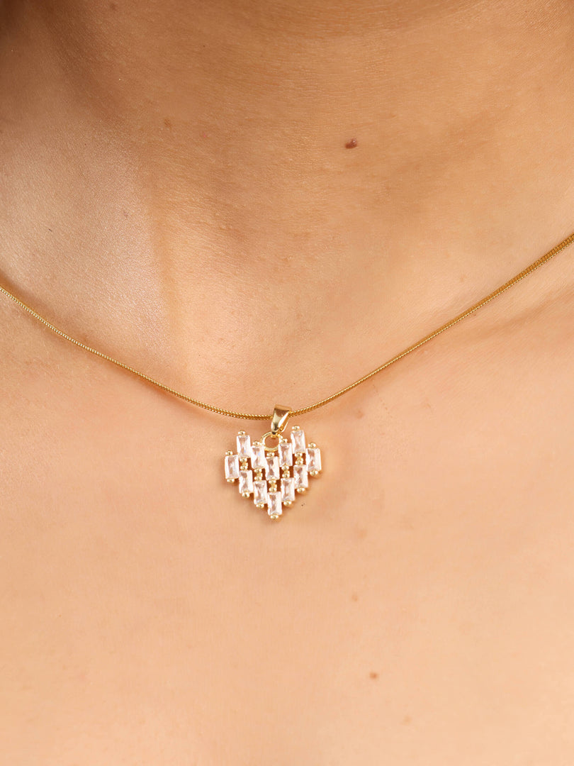 Lumière Crystal Heart Necklace