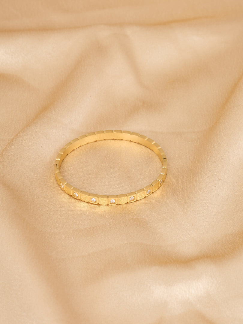 Diamond Mosaic Bangle Bracelet