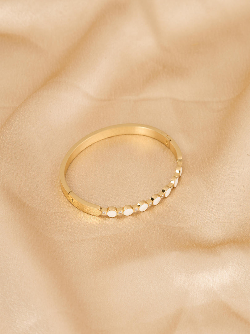 White Enamel Luxe Bracelet