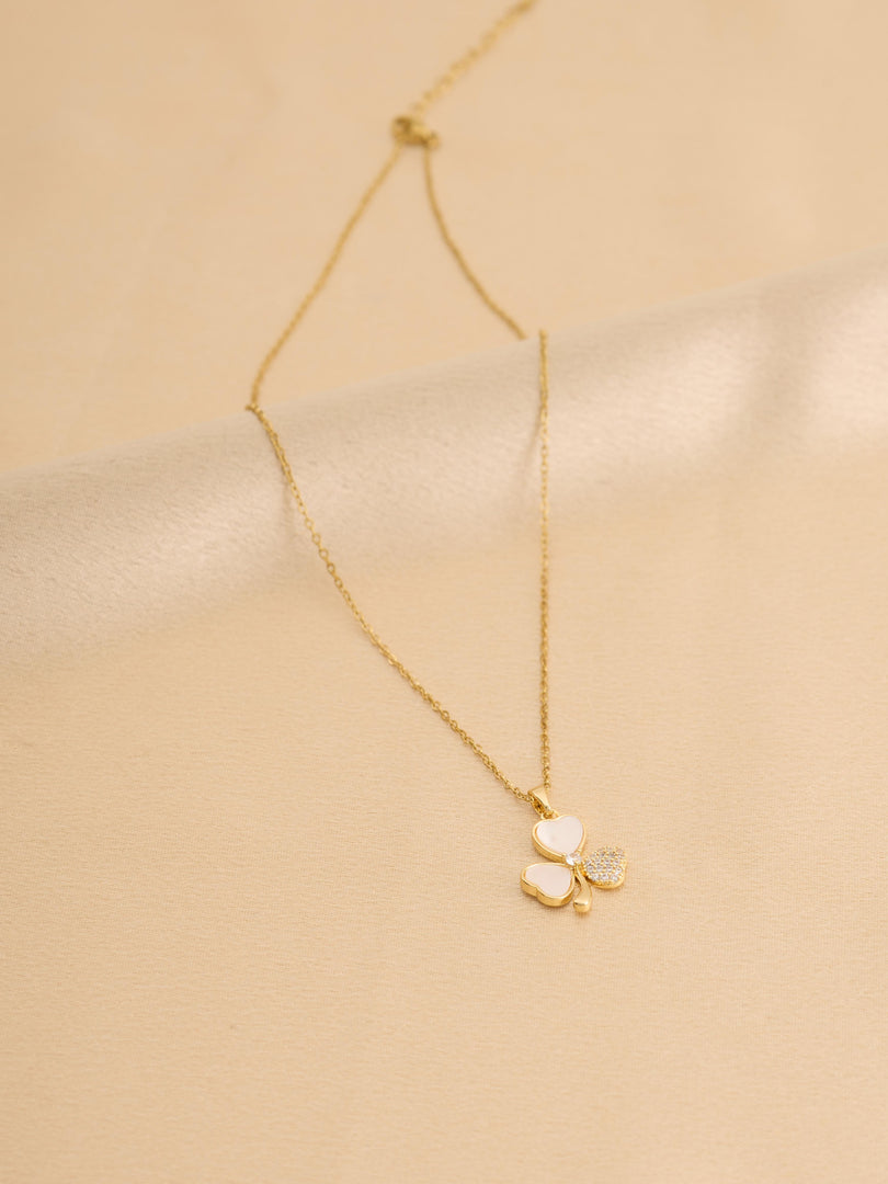 Lucky Hearts Clover Necklace