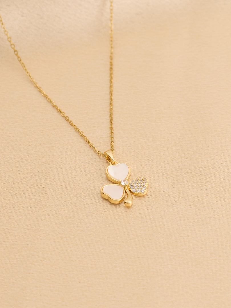 Lucky Hearts Clover Necklace