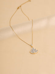 Shimmering Lotus Necklace