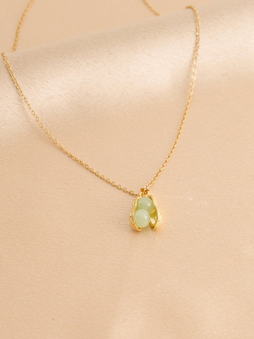 Golden Nut Delight Necklace