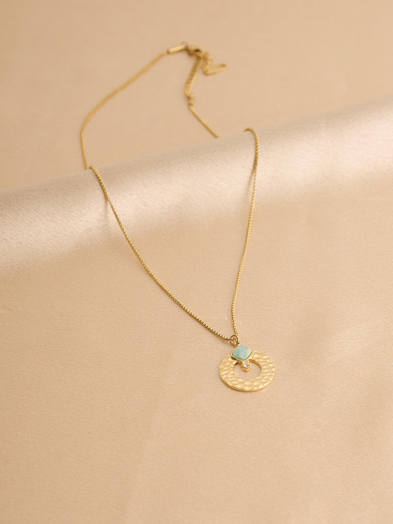 Hammered Halo Necklace