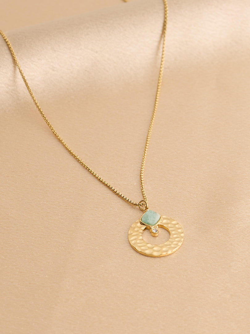 Hammered Halo Necklace