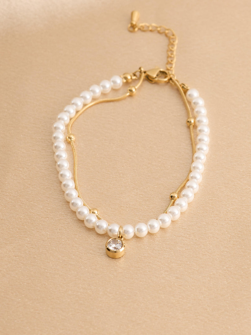 Classic Pearl Fushion Bracelet