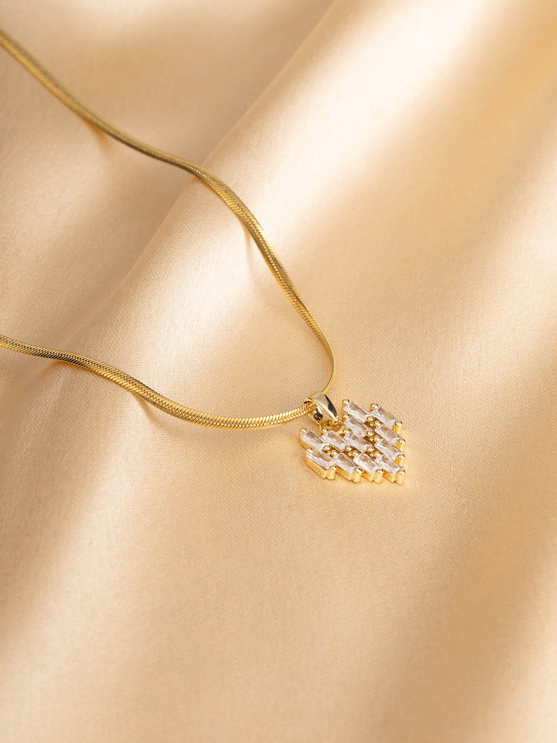 Lumière Crystal Heart Necklace
