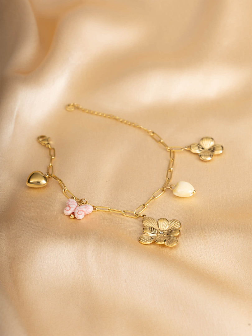 Meadow Bloom Charm Bracelet