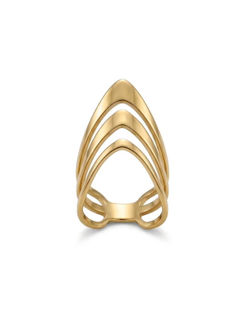 Nova Chevron Shield Ring