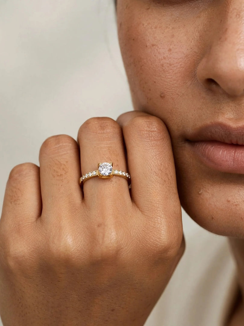 Nova Princess Solitaire Ring