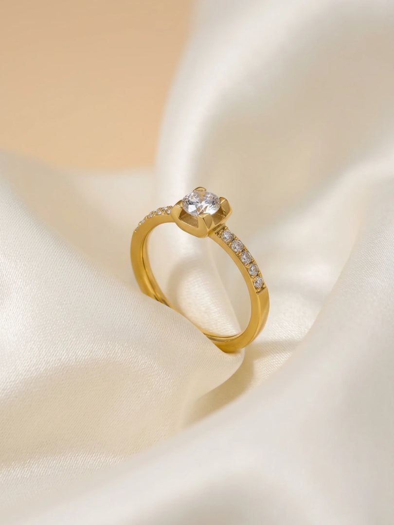 Nova Princess Solitaire Ring