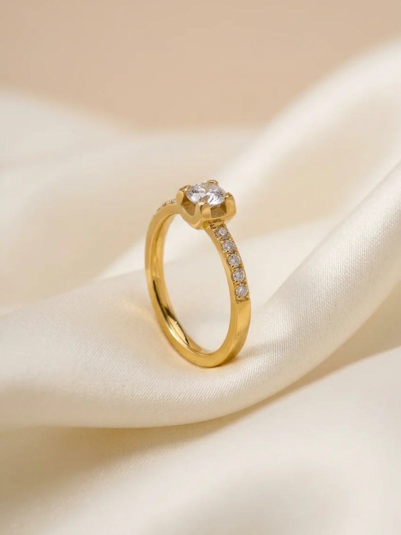 Nova Princess Solitaire Ring
