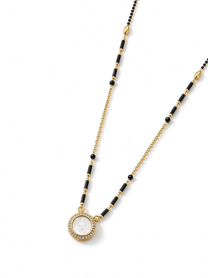 Luna Pearl Halo Mangalsutra
