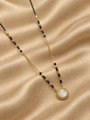 Luna Pearl Halo Mangalsutra