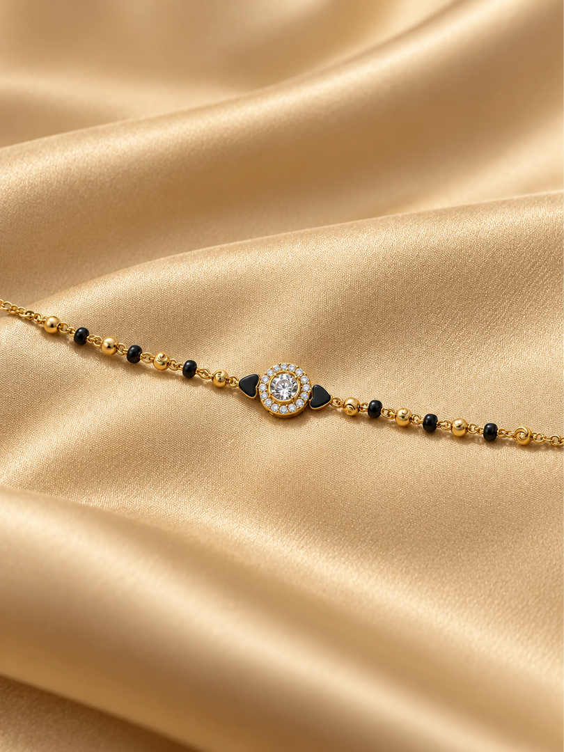 Radiant Halo Mangalsutra Bracelet