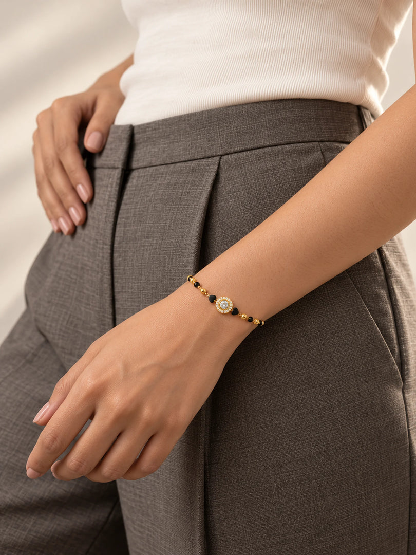 Radiant Halo Mangalsutra Bracelet