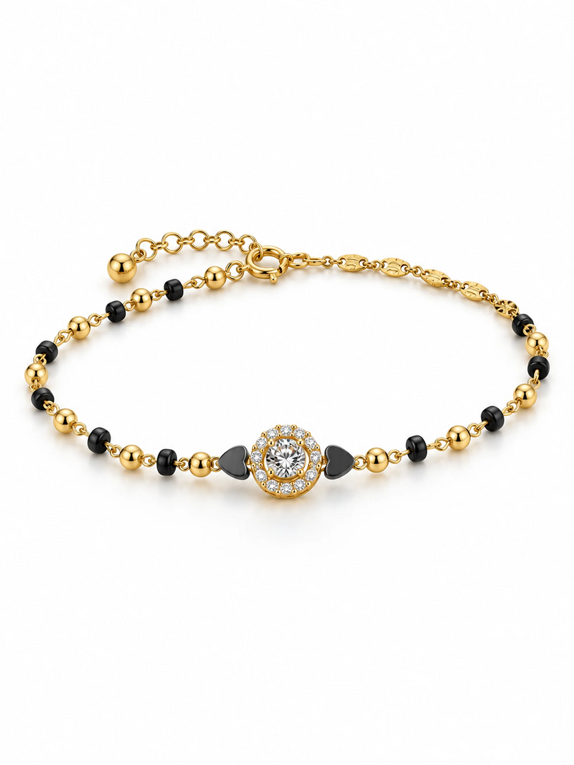 Radiant Halo Mangalsutra Bracelet