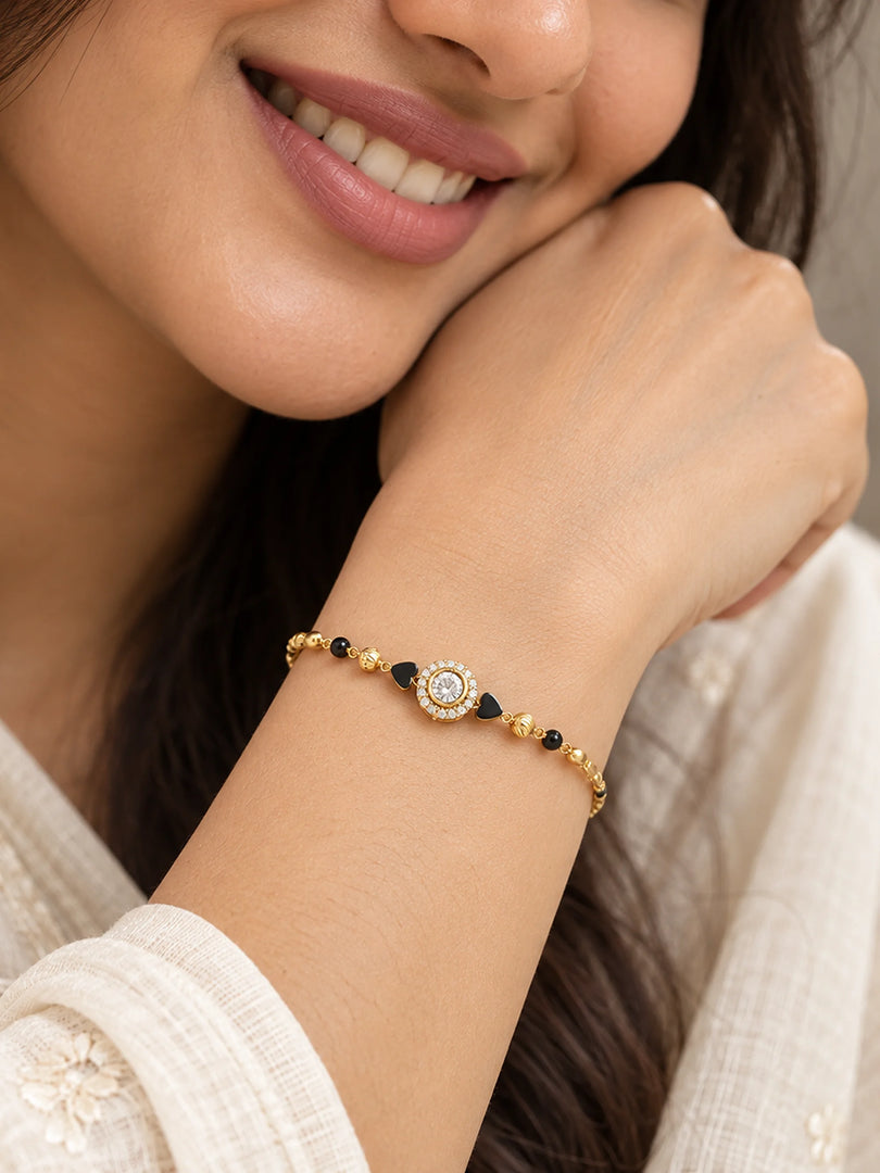 Radiant Halo Mangalsutra Bracelet