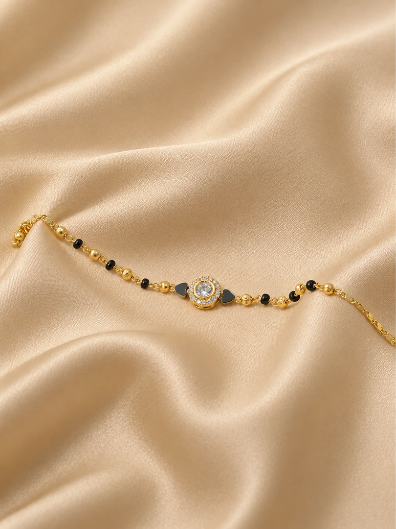 Radiant Halo Mangalsutra Bracelet