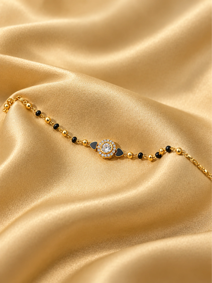 Radiant Halo Mangalsutra Bracelet
