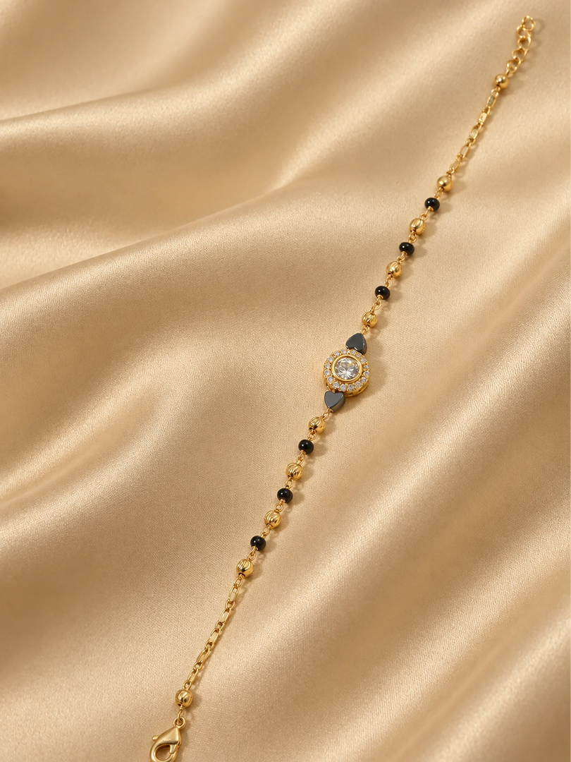 Radiant Halo Mangalsutra Bracelet