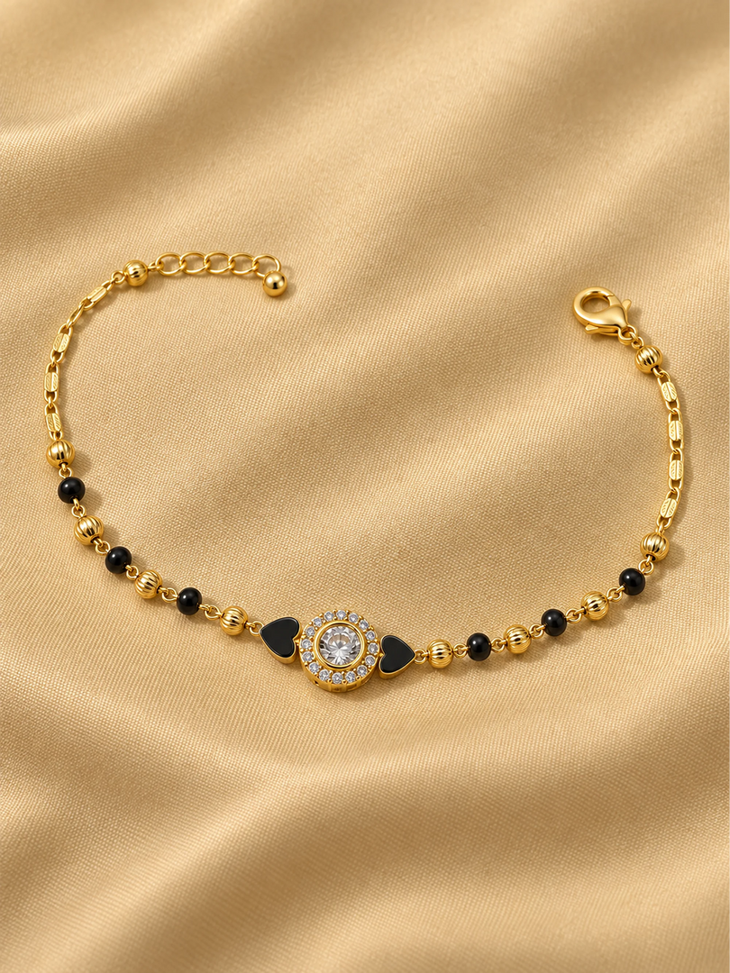 Radiant Halo Mangalsutra Bracelet