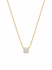 Radiant Solitaire Crystal Necklace