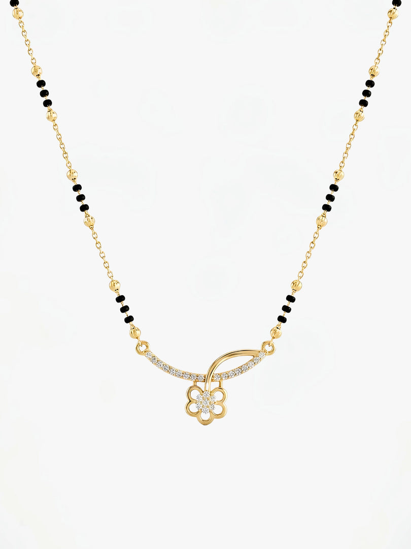Saubhagya anti-tarnish 18K gold-plated mangalsutra by Neelora