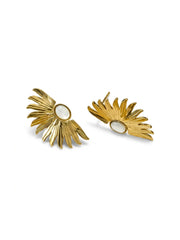 Solara Sunburst Stud Earrings