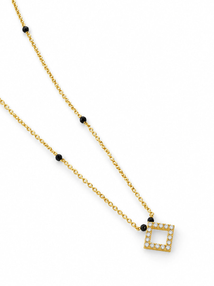 Crystal Square Mangalsutra