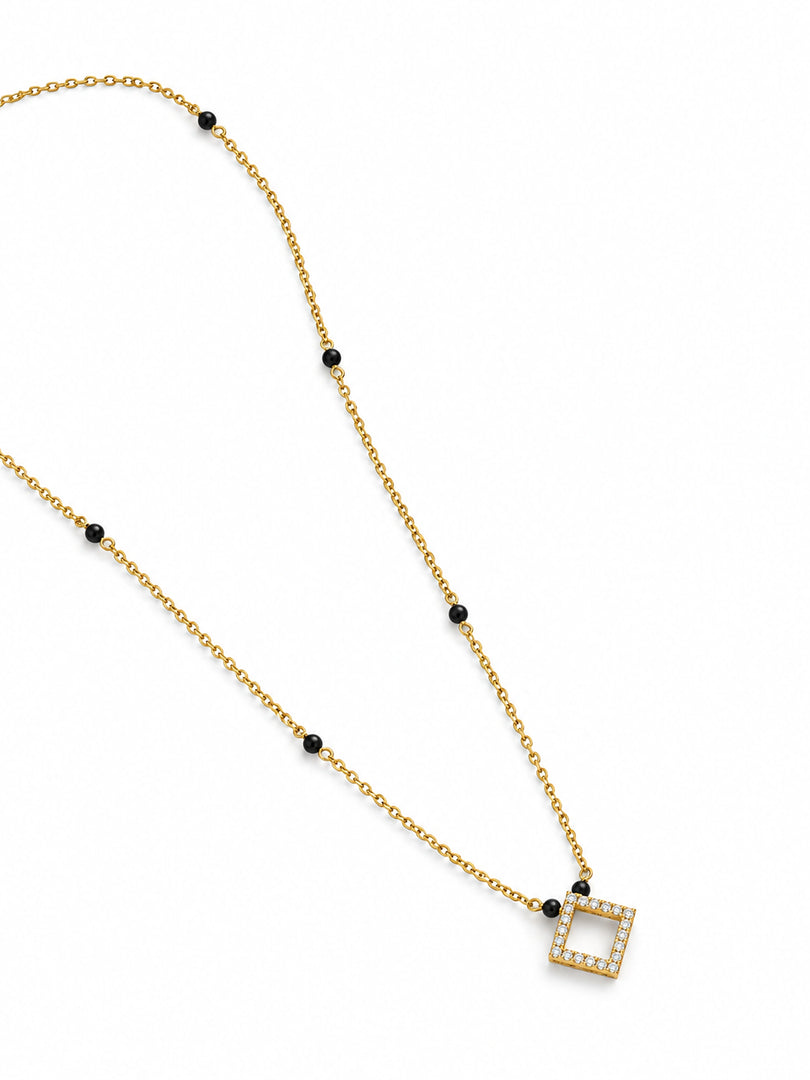 Crystal Square Mangalsutra