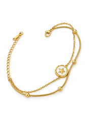 Star Enamel Layered Bracelet