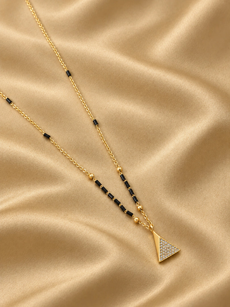 Crystal Triangle Mangalsutra