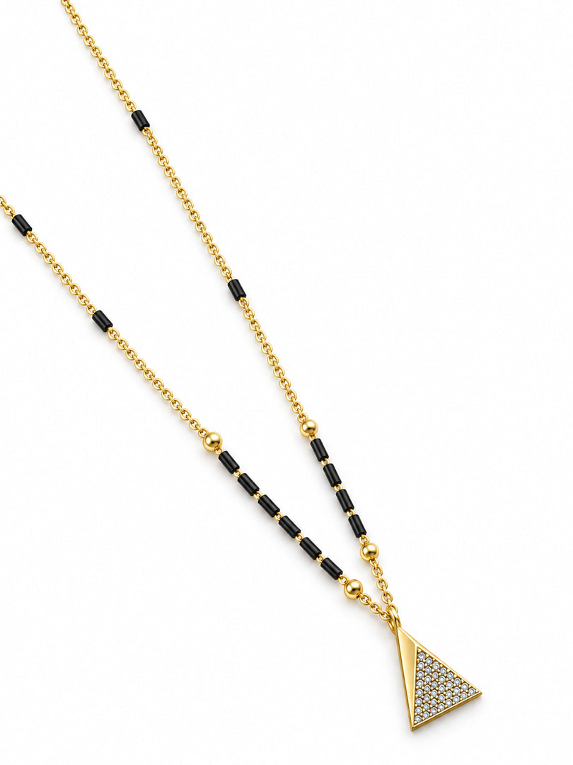 Crystal Triangle Mangalsutra