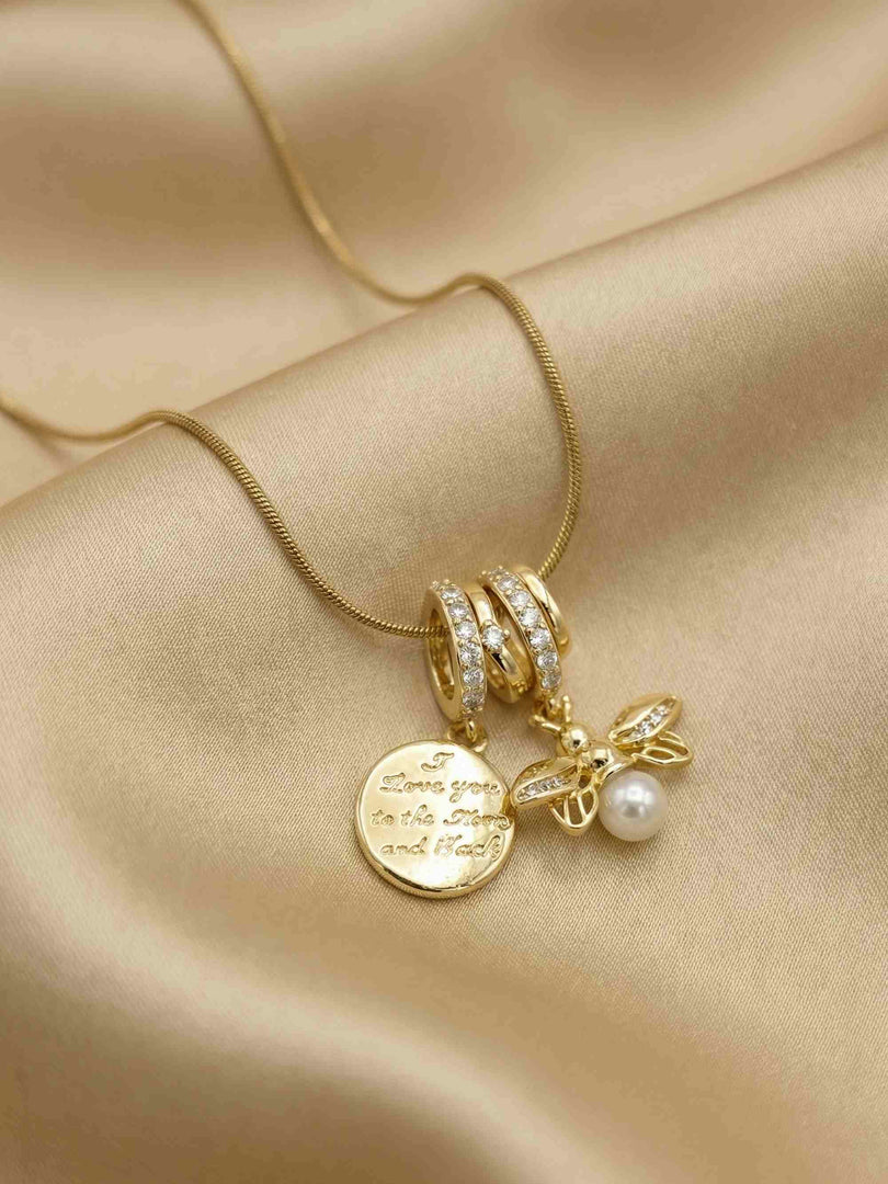 Bee & Coin Layered Necklace